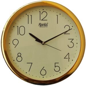 AJ-957 Ajanta Abstract Quartz Wall Clock -(Ivory )