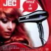 Hair Dryer with Cooling Brust Function Black, JEC