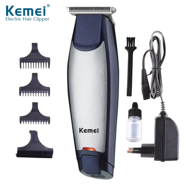 Kemei Rechargeable Hair Clipper Trimmer High Performance T-Blade KM-5021