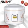 NUSHI NS-5005 1.8L Deluxe Rice Cooker - White