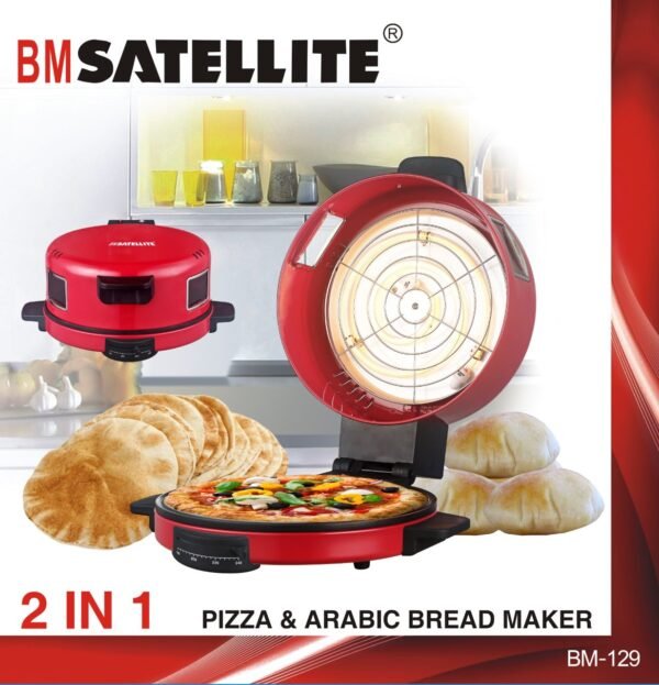 BM Satellite 2-In-1 Pizza & Arabic Bread Maker BM-129