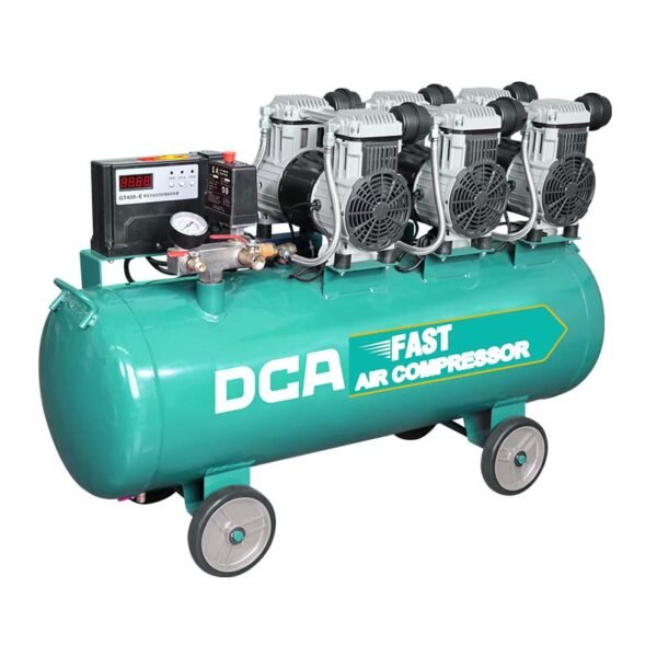 DCA Oil-Free Silent Air Compressor 90 ltr AQE1000x3/90, 3000 watts