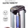 BM Satellite Electric Hot Water Boiler and Warmer, Hot Water Dispenser with Night light, Stainless Steel, 6.5 Liter, BM-8060