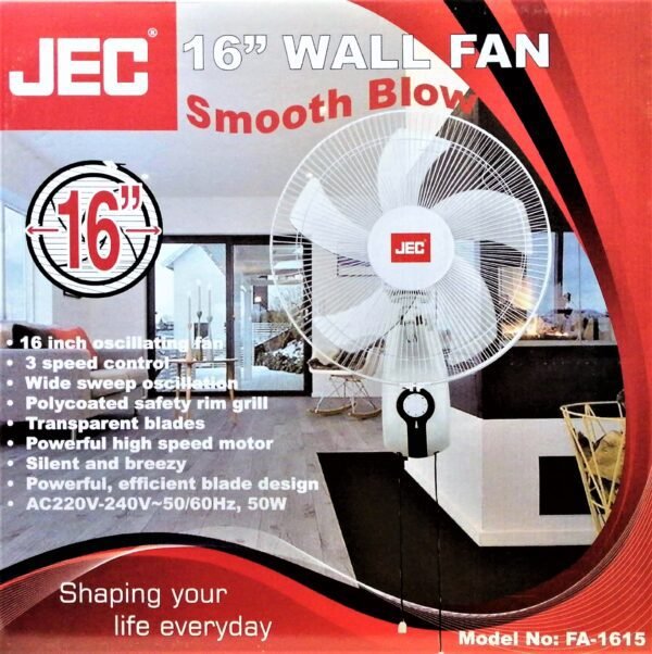 JEC 16" Wall Fan, FA-1615