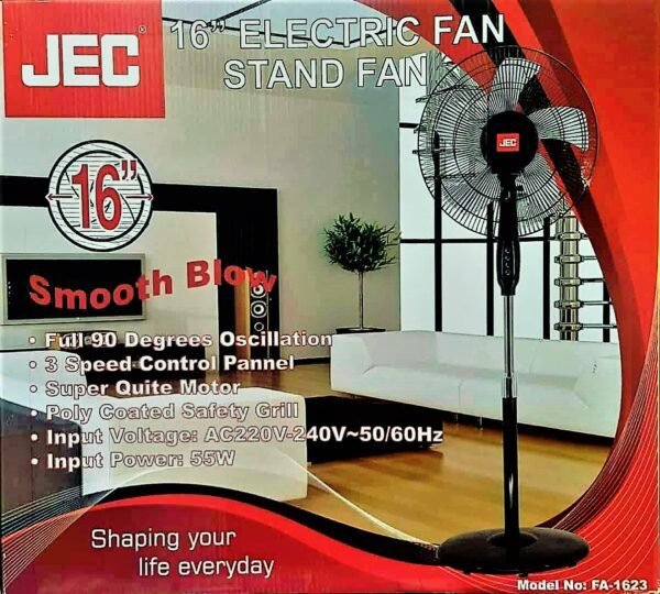 JEC 16" Electric Stand Fan FA-1623
