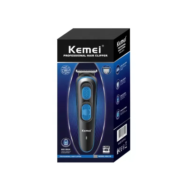 Kemei New Design Hair Cut Machine Trimmer Professional Hair Clipper KM-319 Usb Mini Led
