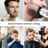 Rozia Beard Professional Trimmer & Hair Clippers Cordless Rechargeable with Close-Cutting T- blade, Waterproof, Portable HQ-276