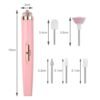 5 in 1 Pro Electric Nail Pen Drill Machine Manicure Pedicure Tool Kit LED USB Polishing Remover Gel Salon Finishing Touch