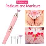 5 in 1 Pro Electric Nail Pen Drill Machine Manicure Pedicure Tool Kit LED USB Polishing Remover Gel Salon Finishing Touch LT-2021