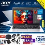 Acer Aspire Core i5 12th Gen 8GB Ram 512GB NVMe SSD 15.6inch Full HD
