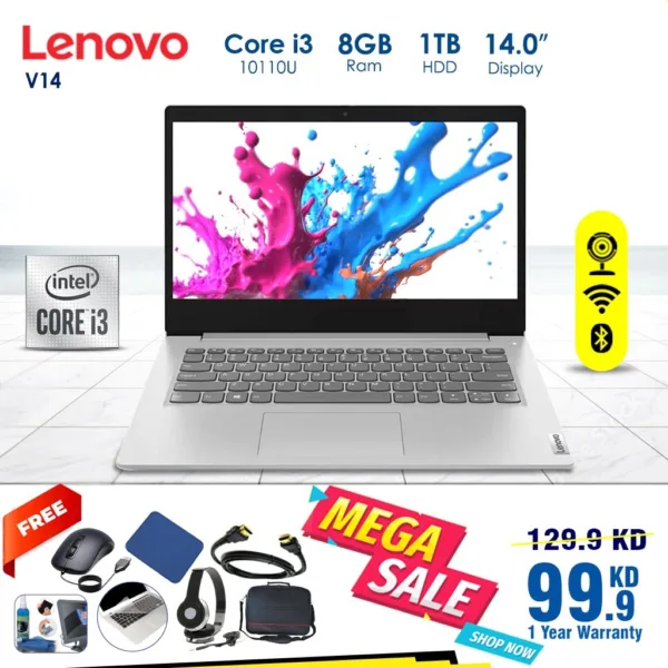 Lenovo V14 Core i3 8GB RAM 1TB HDD 14.0 inch