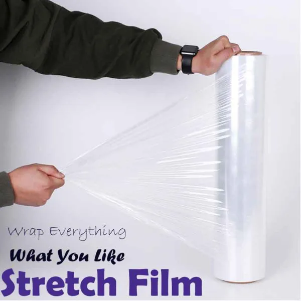 Wrapping Roll Stretch film for pallet, furniture, cartoons packaging transparent (clear)