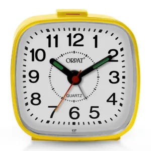 Orpat Beep Time Piece Buzzer Alarm Clock | Table Clock TBB-137 Yellow