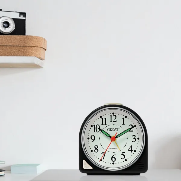 Orpat Time Piece – Snooze Buzzer Alarm Clock – TBZL-617 Black