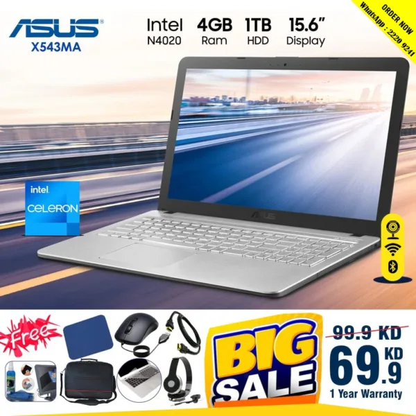 Asus X543MA 4GB RAM 1TB HDD 15.6" HD
