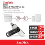 SanDisk iXpand Flash Drive Go USB 3.0 Type A & Lightning for Apple