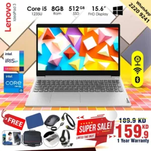 Lenovo IdeaPad Core i5 12th Gen 8GB Ram 512GB NVMe SSD 15.6inch FHD