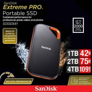 SanDisk Extreme Pro Portable SSD 1TB 2TB 4TB