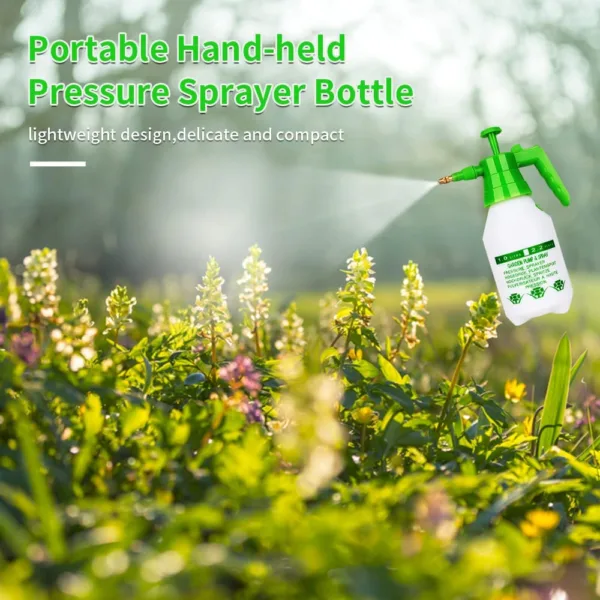 Garden Pump Sprayer, Hand-held Pressure Sprayer Bottle for Lawn & Adjustable Nozzle, for Watering, Spraying Weeds, Home Cleaning and Car Washing