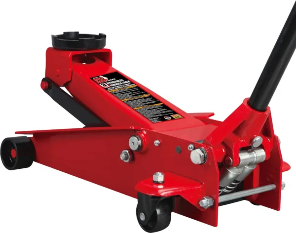 Torin Big Red Hydraulic Heavy Duty Steel Service/ Floor Jack with Dual Piston Quick Lift Pump, 3 Ton T830023