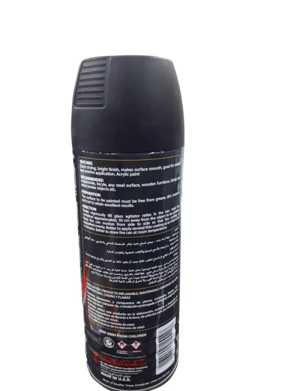 Trooper Spray Paint Mate Black Color