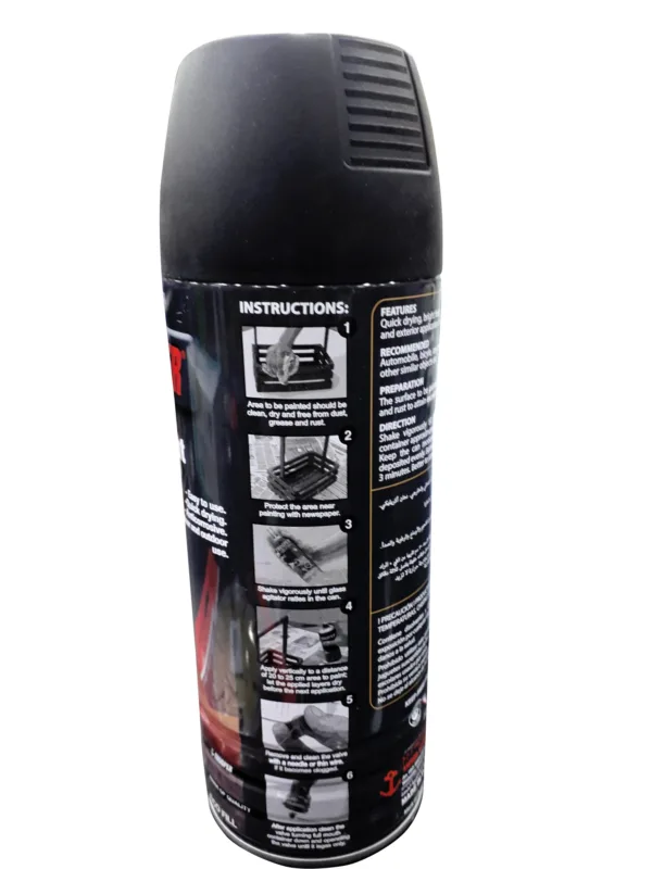 Trooper Spray Paint Mate Black Color