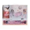 My Sweet Doll doll with crib, trolley and high chair 3358