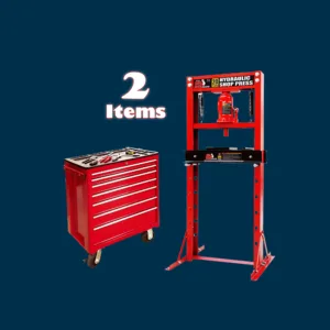 Big Red Hydraulic Shop Press Manual Fixing Car 20Ton TY20011 Torin Big Red 7 Drawer Cabinet with Tools Ball Bearing Sliding Drawers Castors TBR3007B-X