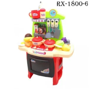RX-1800 Mini Kitchen Set Kids Children Babies Kitchen Cooking Toy Play Set with Light and Sound Educational Learning Toy