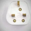 Electrical Plug - 3 Pin 13A 13 AMP UK Plug Mains Top Appliance Power Socket Fuse Adapter Household - (White UK Plug)