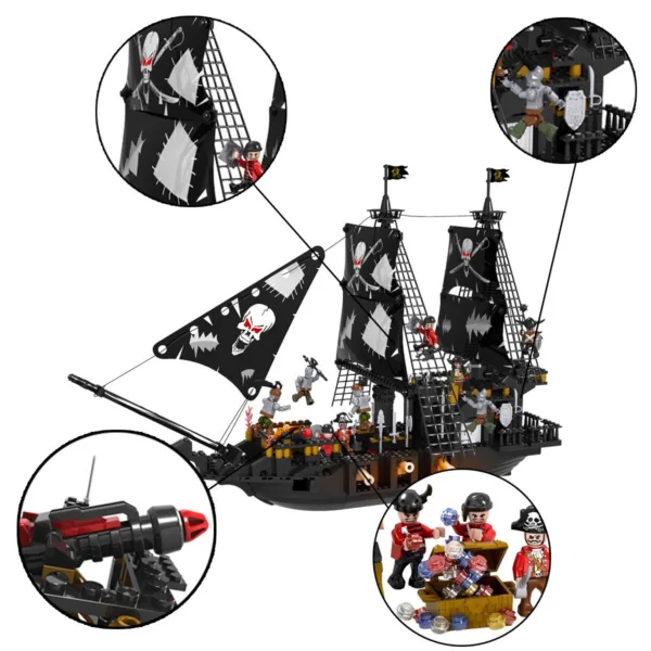 COGO 3120 Sea Rover Corsair Pirates Blocks Bricks Building Set (807 Pieces)