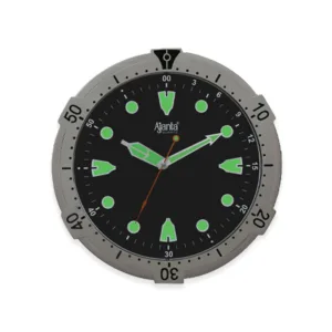 Designer-Wall-Clock-AJ-2367-Silver-Black