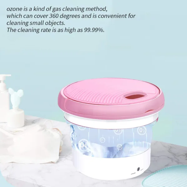 Portable Washer Machine,7L Small Washing Machine,Compact,Folding Washing Machine with Spin-Dry,Camping Supplies,Undergarments Washing,Gift for Mom