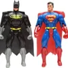 Super Heroes Large Action Figures For Unisex, Multi Color 8881 Spider-Man, Superman, Batman & Zorro