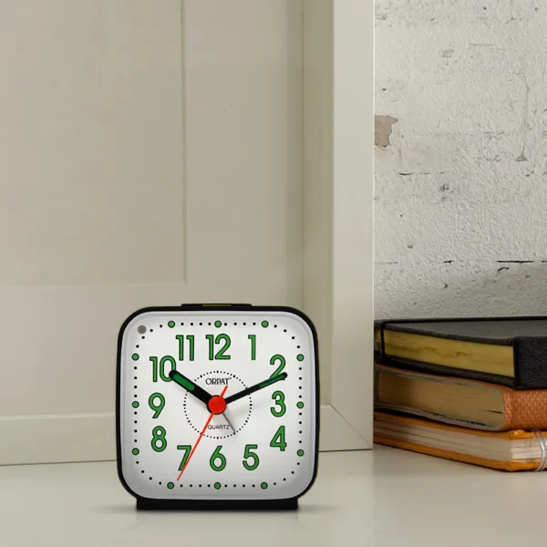 Time-Piece-Snooze-Buzzer-Alarm-Clock-TBZL-167-Black