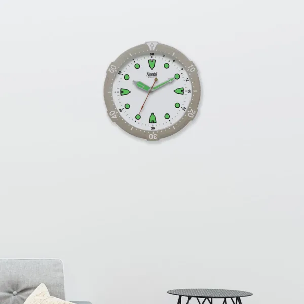 Wall-Clock-Designer-Clock-2367-Silver-White