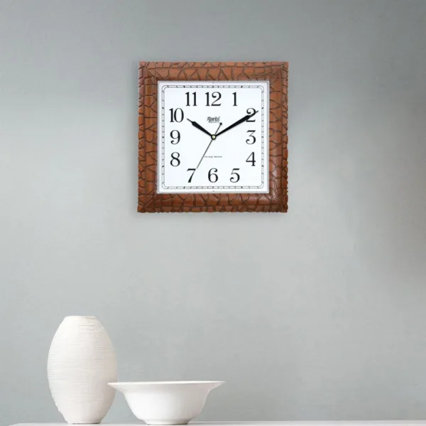 Wall-Clock-Vintage-series-Clock-7047-TEAK-WOOD