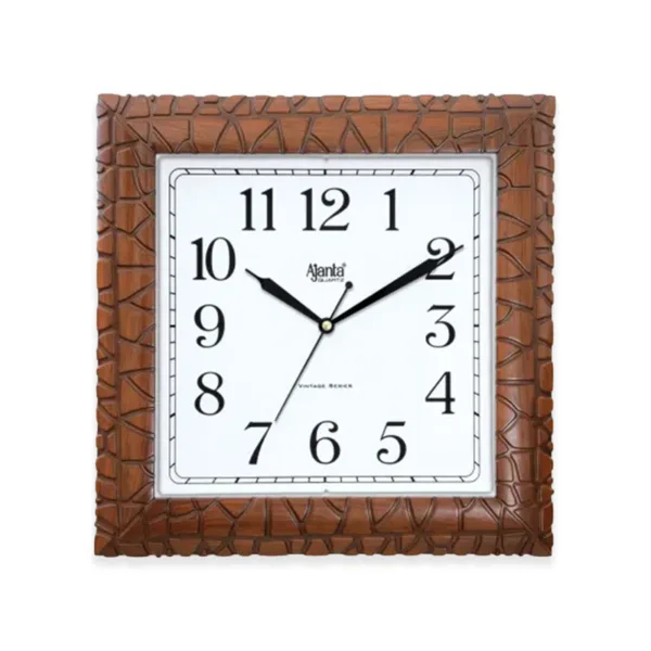 Wall-Clock-Vintage-series-Clock-AJ-7047-TEAK-WOOD_White