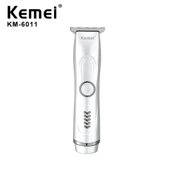 Kemei KM-6011 Portable USB charging Hair Trimmer 0 tool distance Professional Barber Hair Cutting Barber Hair Clipper Cutting