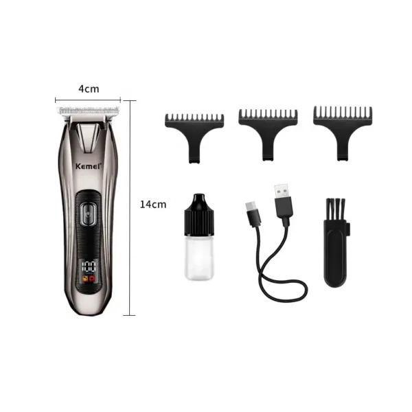 Mustache Electric Barber Hair Cutter Kemei km-639 Hair Clipper Trimer USB Trimmer Beard Hair Cutting Machine