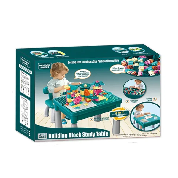 Children's game table with a chair with the designer "Table block" UG5502