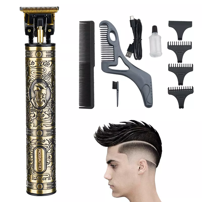 CRIVERS Hair Clippers for Men, Titanium Ceramic Blade Salon Hair Trimmer Men Hair Cutting Barber Machine Electric Hair Clipper Rechargeable LCD Displa