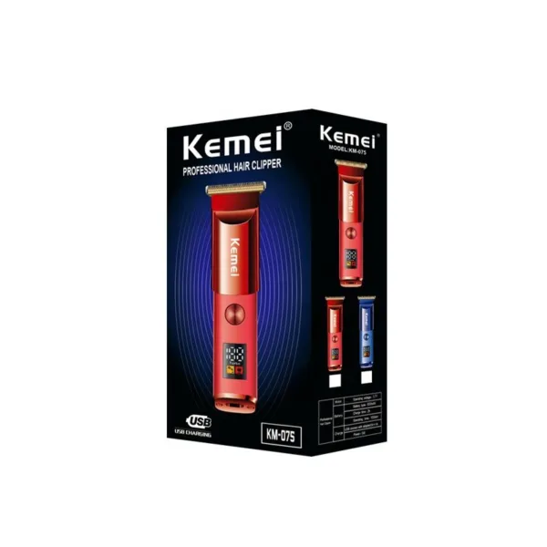 KM-075 USB Fast Charging Electric Hair Clipper Rechargeable Trimmer