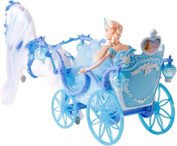 Carriage Blue with Magic Horse and Princess