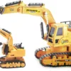 Remote Control RC JCB Excavator Truck Toy for Kids Boys JCB Digger Superior Construction Vehicle Tuck Toy with Full 680 Degree Rotation Gift for Boys XM-6811