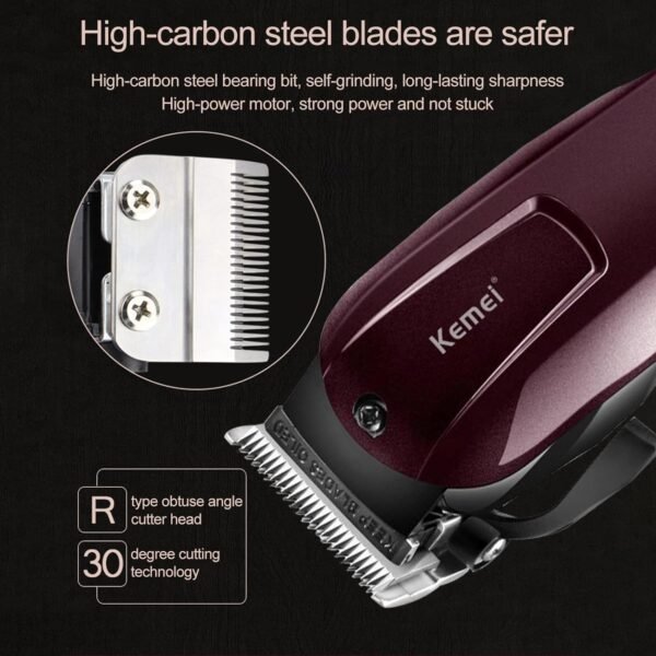 Professional Hair Clippers for Men Rechargeable Barber Set Cordless Trimmer For Family use km-2600