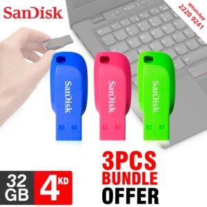 3 Pcs Bundle offer Sandisk 32GB Flash memory