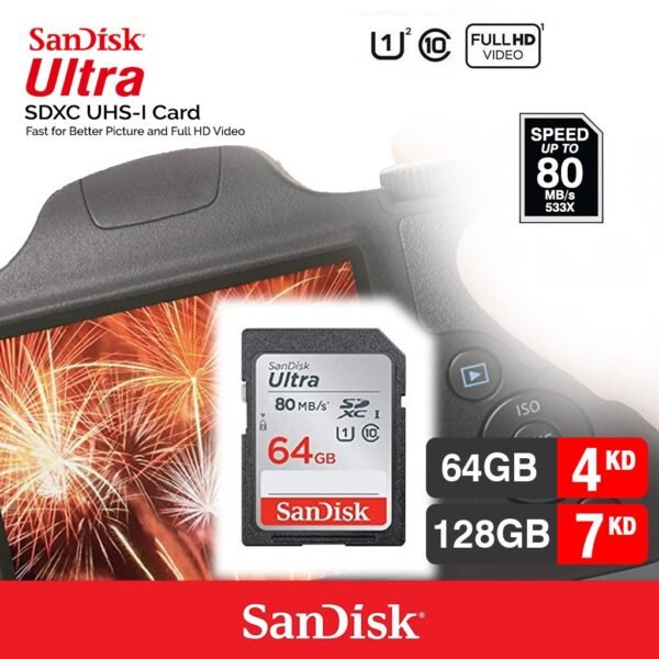SanDisk Ultra SDXC UHS-I Card 64GB 128GB