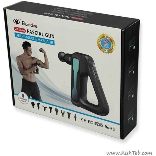 BlueIdea Fascial Gun Digital Massager BLD-888-Black (LCD Display)