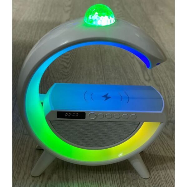 G2388 wireless speaker with wireless charger and RGB lighting